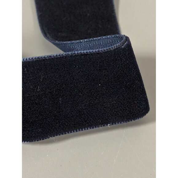 ZARA Blue Velvet Choker Necklace Rhinestone Star Charm Pendant Necklace 15 in - Picture 4 of 10